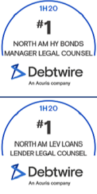 Debtwire Awards Cahill Top Spots in H1 2020 League Tables